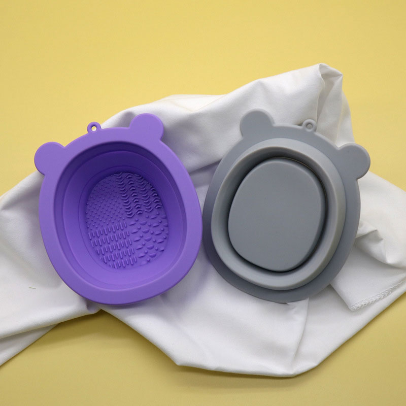 makeup brush cleaning bowl